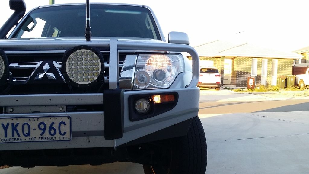 Stedi replacement ARB Bullbar LED Fog lights with DRL's. - Pajero 4WD